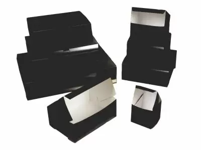 Gloss Black Cake & Bakery Boxes