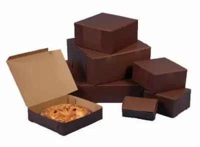 Cocoa Brown Bakery & Cake Boxes