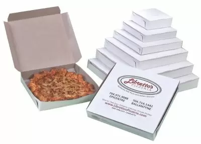 1 and 2 Piece Lock Corner Pizza Boxes