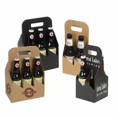 Beer Carriers in Black and Kraft