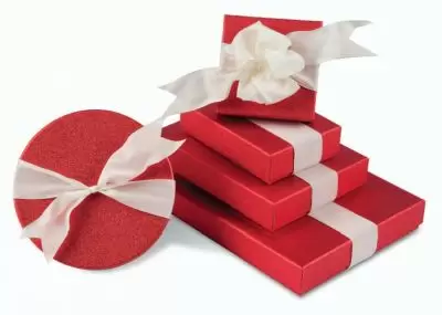 Red Sparkle Candy Boxes