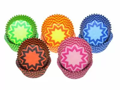 Chevron Colors Print Baking Cups - Candy Cups - Cupcake Liners