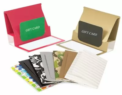 Pop Up Gift Card Folders