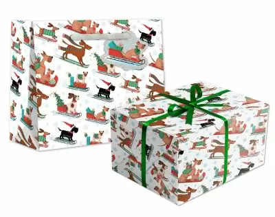 Sleigh Dog Christmas Bags & Gift Wrap