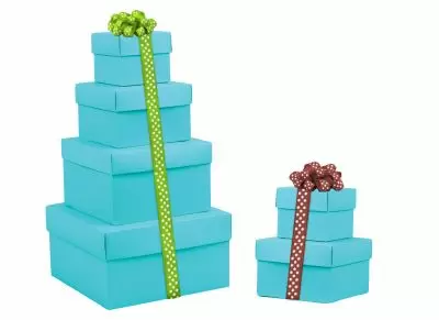 Turquoise Mix and Match Boxes - Lid and Base