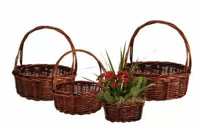 Handle Basket - Dark Brown - Set of 4 Sizes (SM-XL)
