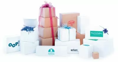 White & Kraft Gift Boxes