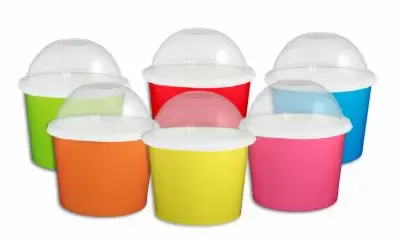 Solid Color Ice Cream Cups