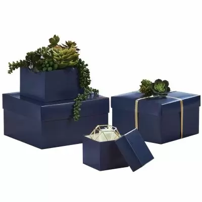 Navy Gift Boxes - Lid and Base
