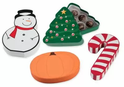 Halloween & Christmas Rigid Shaped Candy Boxes