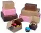 Brown, Pink & Kraft Cupcake Boxes