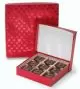 Red Foil Heart Set Up Candy Boxes