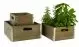 Brown - Distressed Wood Crate with Metal Trim - Set of 3 Sizes (SM-L)