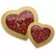 Gold Heart Window Candy Boxes