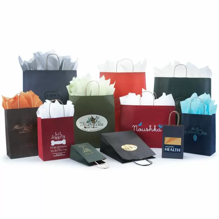 Matte Color Paper Gift Bags Box and Wrap