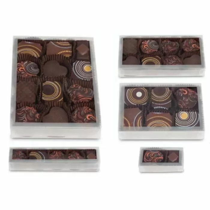 Chocolate candy outlet in a box