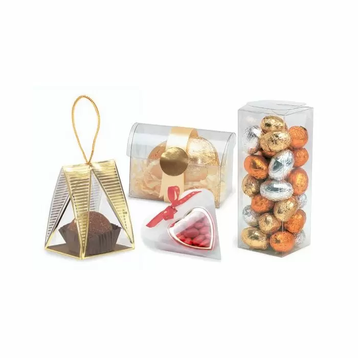 Clear shop candy boxes