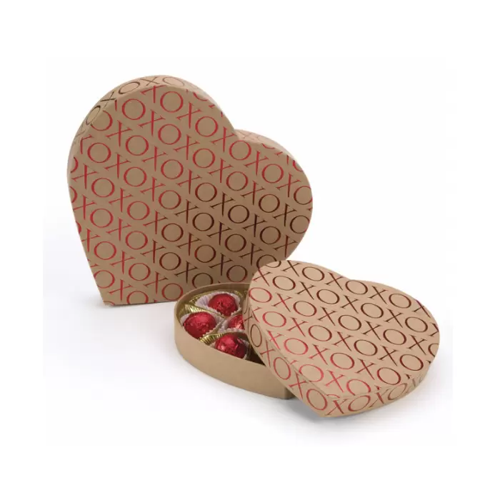 Kraft XO Heart Shaped Candy Boxes Box Wrap