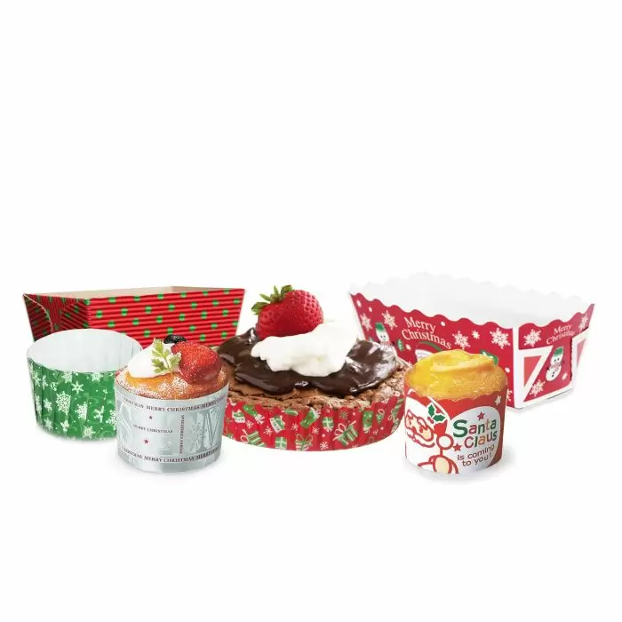 Baking Cups Pans and Trays Christmas Designs Box and Wrap