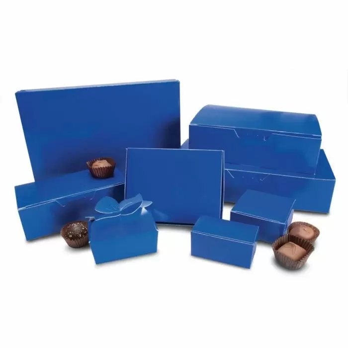 Chocolates Box in Royal Blue Wrapped