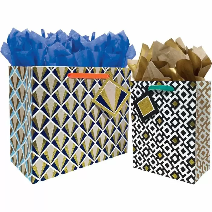 Chic Bags Geometric Design Box Wrap