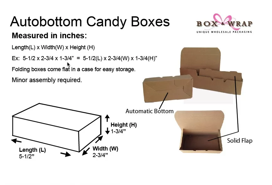 Video: Measuring & Assembly of Automatic Bottom Candy Boxes