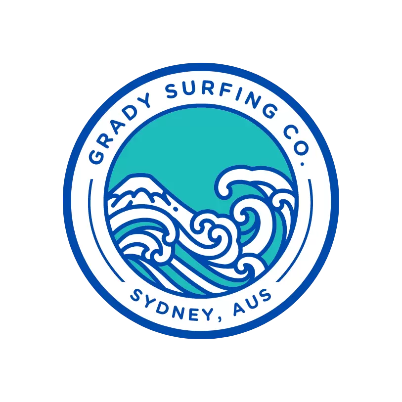 Grady Surfing Co Screen Print Artwork Example