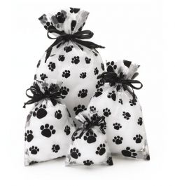 Paw print drawstring bag discount