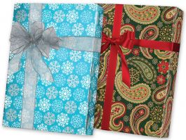 or 16m Christmas Present Wrapping Paper Traditional 2x6m 2x8m 12m 