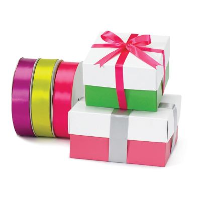 Gift Ribbons - Satin, Grosgrain, and Christmas Designs - Box and Wrap