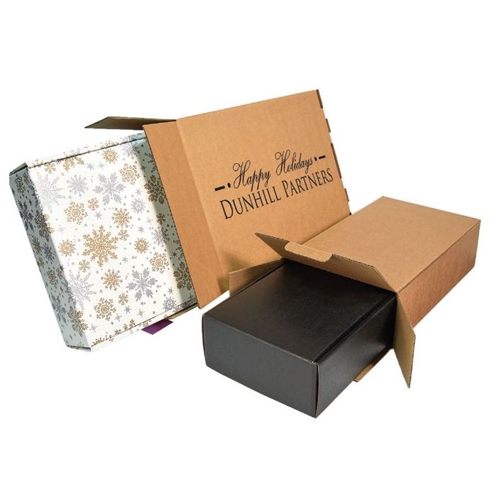 10-Pack / Literature Mailer/ Shipping Boxes/Great Gift Box SAI Premium Black Corrugated Box Mailer 4x4x2 Inches 4X4X2 