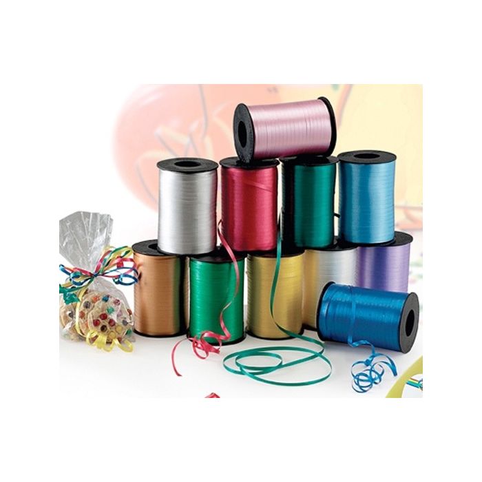 Sunmns 2 Roll Crimped Curling Ribbon Balloon Band Tie for Parties Florist Festival Crafts and Gift Wrapping 200 Yard 5 mm