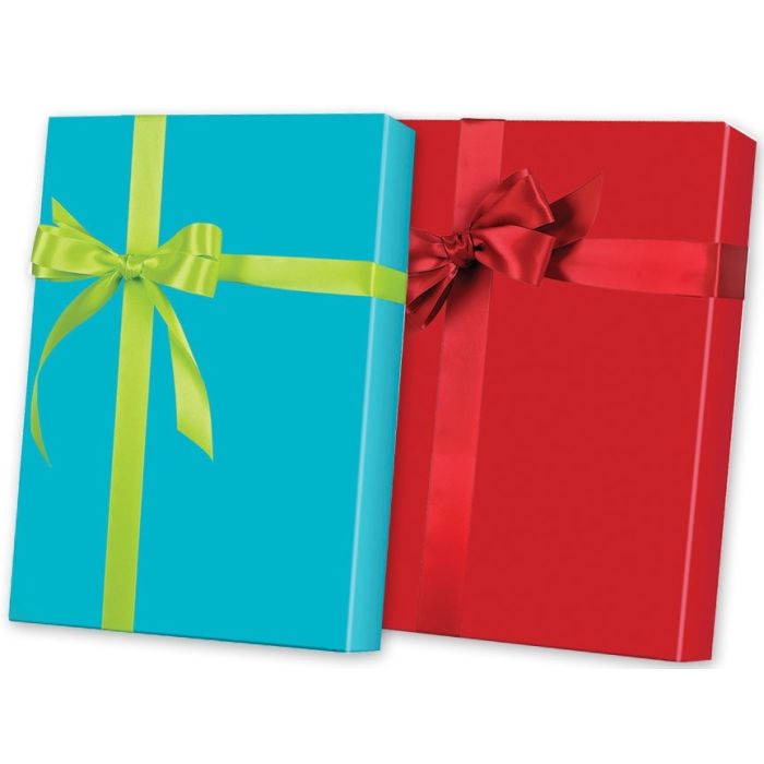 Solid Color Gift Wrap - Box and Wrap